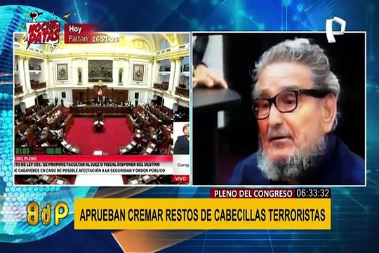 Pleno del Congreso: aprueban cremar restos de cabecillas terroristas