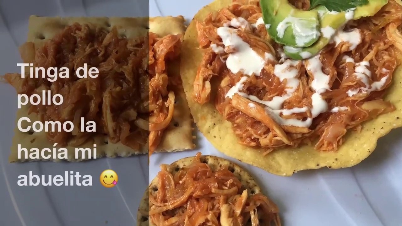 TINGA DE POLLO con repollo