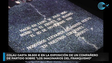 Colau gasta 38.500 € en la exposición de un compañero de partido sobre "los imaginarios del franquismo"
