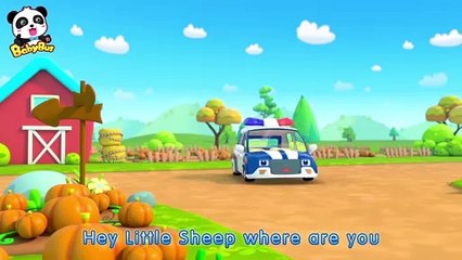 Little Sheep's Missing | Police Car | Monster Car | Nursery Rhymes | Kids Songs | BabyBus