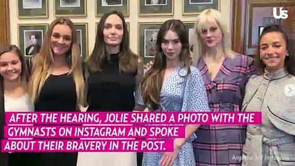 Angelina Jolie Reacts To USA Gymnasts Testimony Hearing