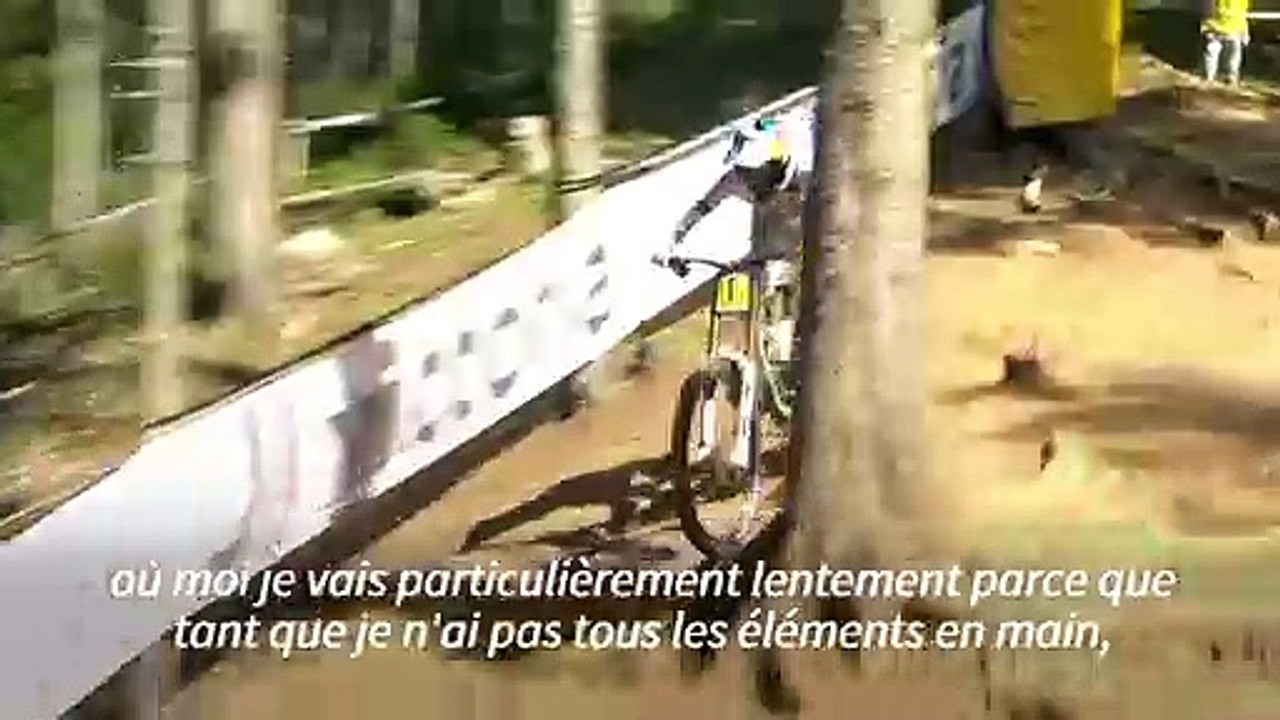 "La peur fait que je maîtrise", explique Myriam Nicole, championne de VTT de descente