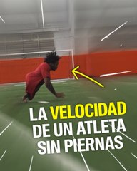 La sorprendente velocidad de este atleta sin piernas