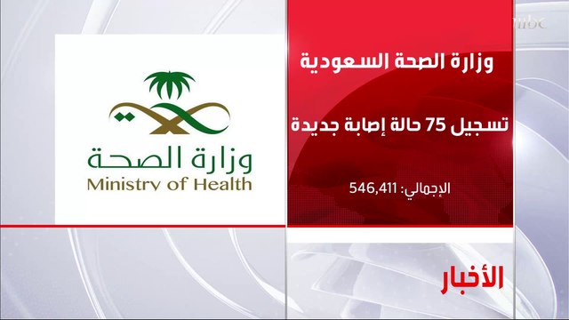 الصحة السعودية: تسجيل 75 حالة إصابة بفيروس كورونا