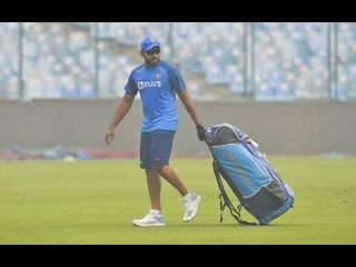 Rohit Sharma starts practicing at Reliance Stadium हिटमैन ने बहाया पसीना