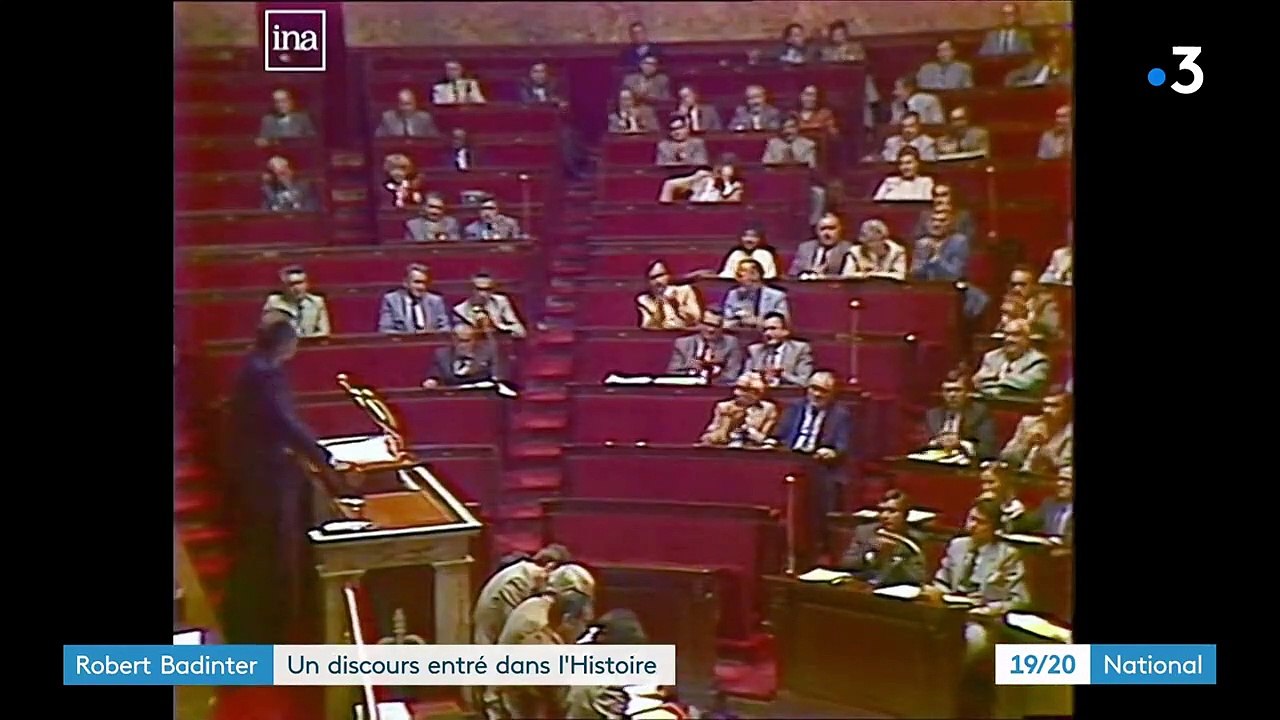 Robert Badinter : un discours historique contre la peine de mort