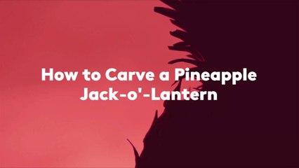 How to Carve a Pineapple Jack-o'-Lantern