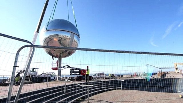 Experts brought in to finish tiling Blackpool Mirror Ball after 'a few issues'