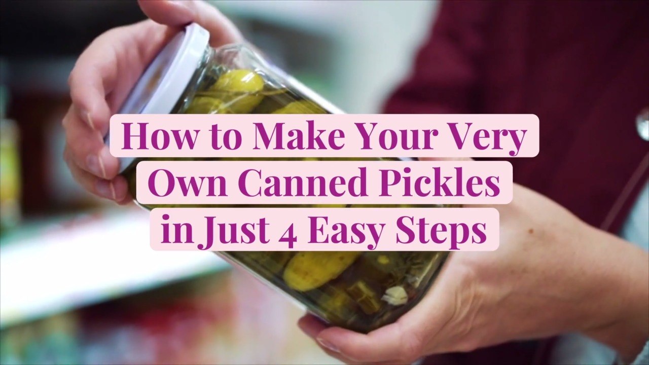 How to Make Your Very Own Canned Pickles in Jus...