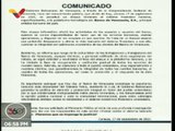 COMUNICADO | Gobierno Bolivariano denuncia ataque terrorista contra el sistema financiero nacional