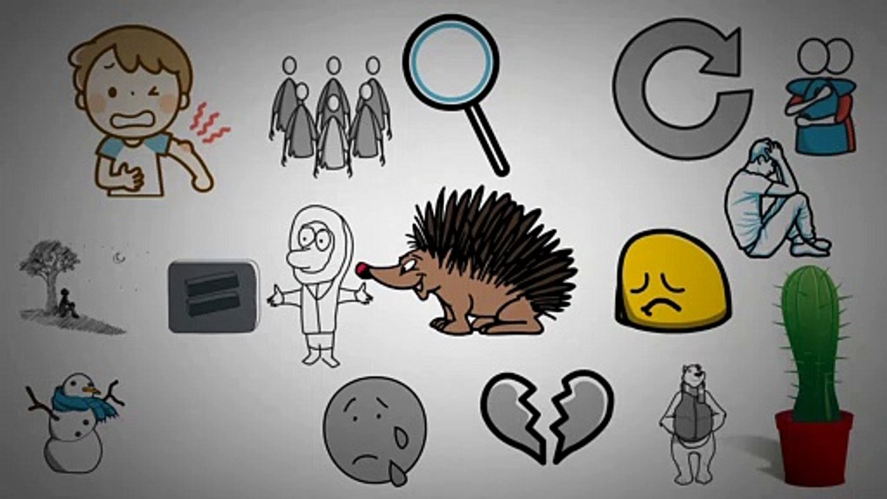معضلة القنفذ | ملخص كرتوني كتاب التجربة الفكرية لكيرلس بهجت | أبيض واسود