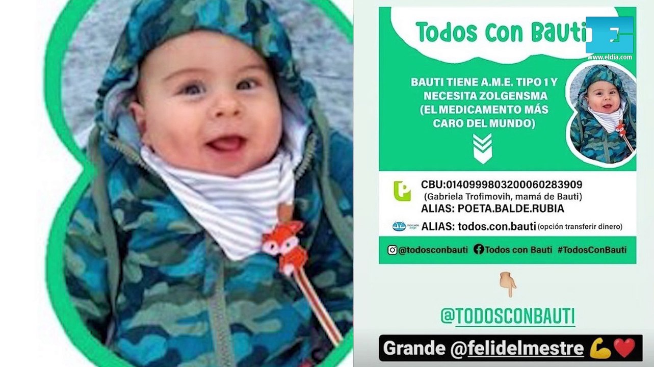 TodosConBauti: piden ayuda para que un bebé platense - Vídeo Dailymotion