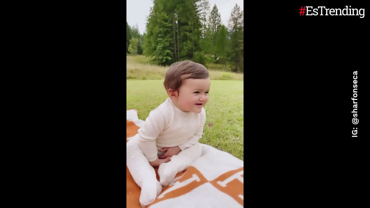 "¡Por fin la veo sonreír!": Sharon Fonseca publicó adorable video de su bebé riéndose junto a Gianluca Vacchi