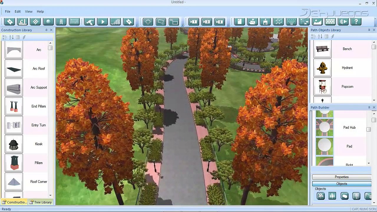 Theme Park Studio: Paths, Modular Construction, and Guests