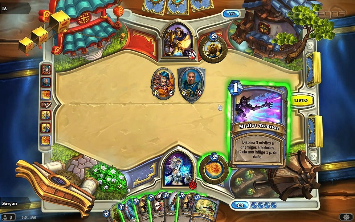 Hearthstone Heroes of Warcraft: Gameplay: Las C...