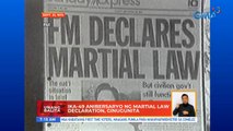 Ika-49 anibersaryo ng martial law declaration, ginugunita | UB