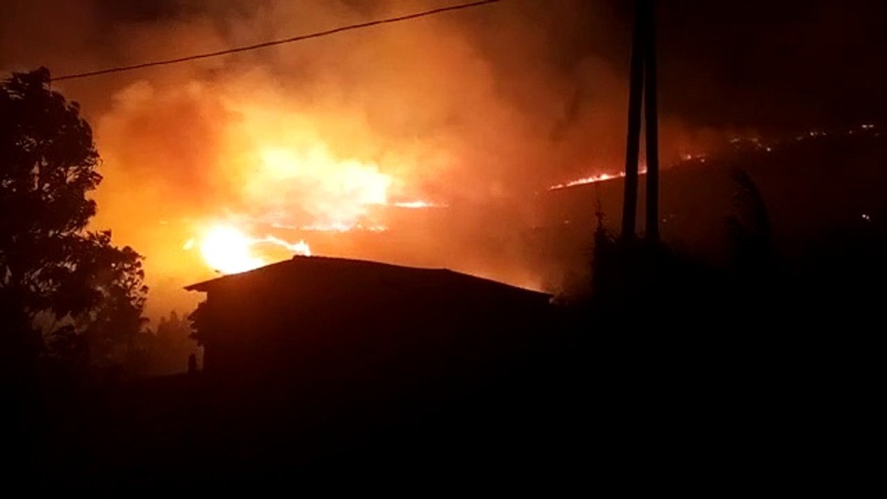 Incêndio florestal na região de Ouro Preto