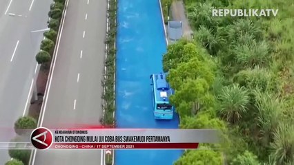 China Mulai Uji Coba Bus Swakemudi di Kota Chongqing