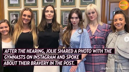 Angelina Jolie Reacts To USA Gymnasts Testimony Hearing