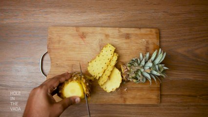 The Fastest Way To Cut Pineapple -  Satisfying ASMR