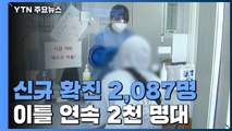 신규확진 2,087명...이틀 연속 2천 명대 '금요일 최다' / YTN