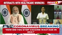 PM Modi Lauds Goa Vaccination Drive Interacts With Jab Beneficiaries NewsX