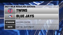 Twins @ Blue Jays Game Preview for SEP 18 -  3:07 PM ET
