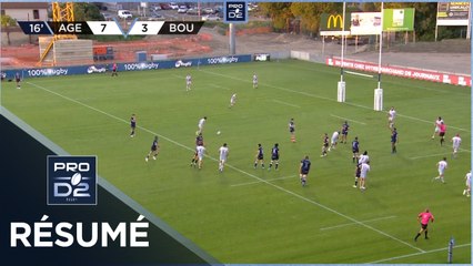 PRO D2 - Résumé SU Agen-US Bressane: 24-28 - J04 - Saison 2021/2022