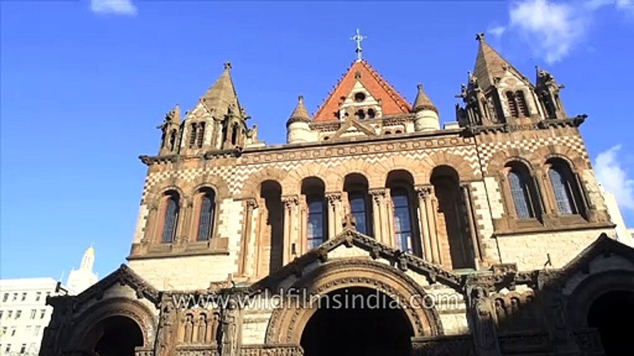 Time lapse Trinity church shadow