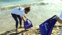 Voluntarios de DAMM colaboran en la limpieza de las playas
