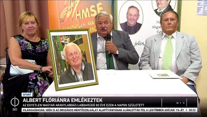 80 éves lenne Albert Flórián 2021.09.15