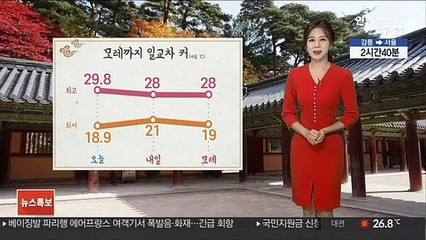 [날씨] 추석 전까지 대체로 맑음…한가위 전국 비