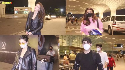 #Kajol, #DaisyShah, #WaluschaDeSousa , #RajveerDeol Snapped At The Airport | SpotboyE