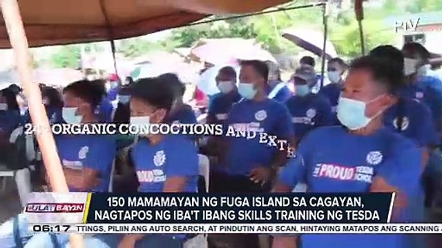 150 mamamayan ng Fuga Island sa Cagayan, nagtapos ng iba't-ibang skills training ng TESDA