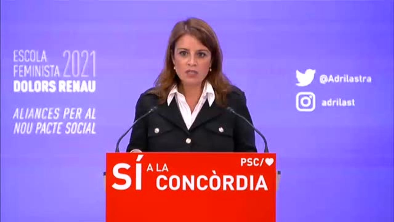 Adriana Lastra: "El PP de Casado es una amenaza contra las mujeres"