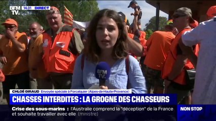 Скачать видео: Chasses interdites: près de 2000 chasseurs rassemblés à Forcalquier, dans les Alpes-de-Haute-Provence, pour manifester