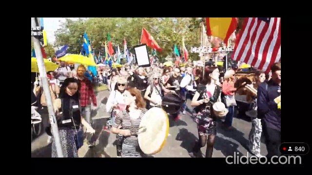 Protests against vaccination mandates in Amsterdam, Netherlands