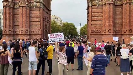 Manifestació antivacunes a Arc de Triomf (Barcelona) / Guillem Ramos