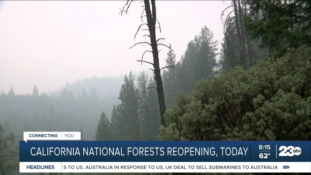 National forests reopening