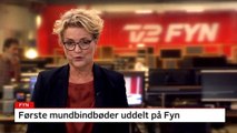 Første mundbindbøder uddelt på Fyn | Odense Banegård Center | 2 mænd * Vejle * Svendborg | Fynbus & DSB | 2020 | TV2 FYN - TV2 Danmark