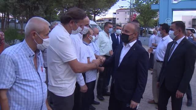 ÇANAKKALE - AK Parti'li Bülent Turan, Adapark Sosyal Tesisleri'nin açılışında konuştu