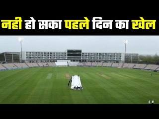 Play has been abandoned  दूसरे दिन हल्की बारिश की भविष्यवाणी