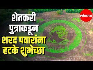 Sharad Pawar | 80th Birthday | शेतकरी पुत्राकडून शरद पवारांना हटके शुभेच्छा | Maharashtra News