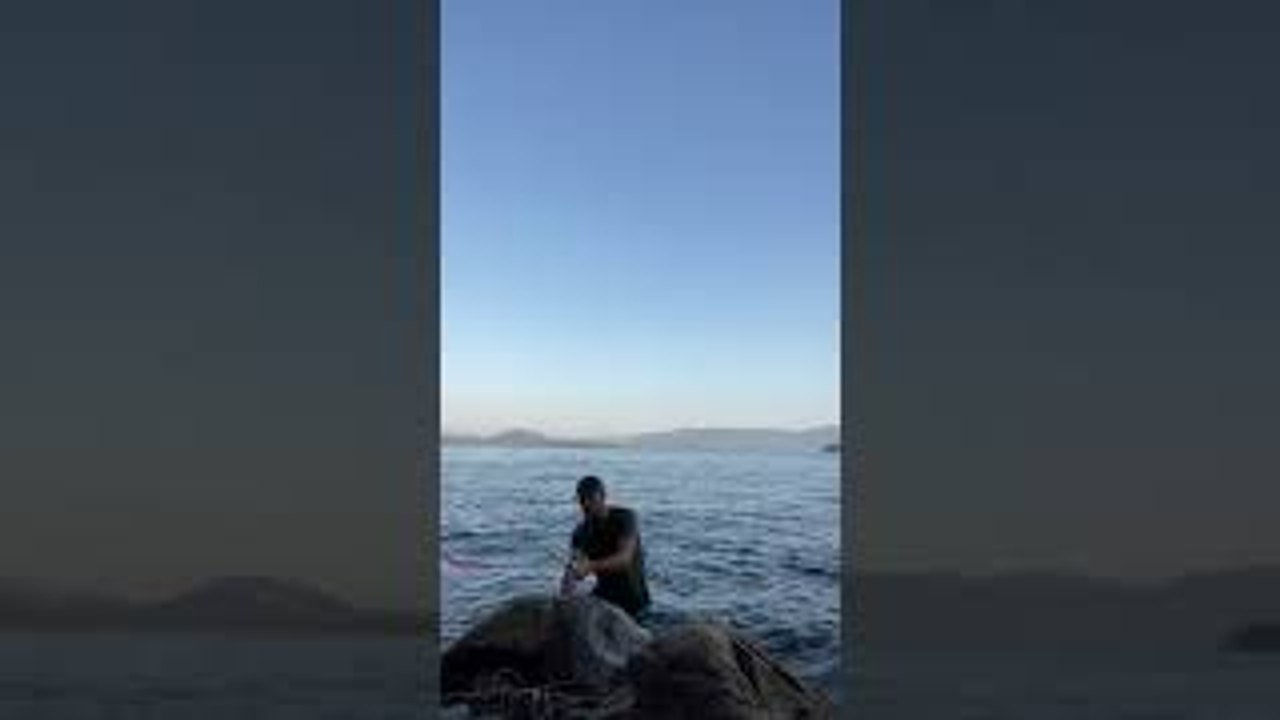 Slipping While Fishing Leads to Splash