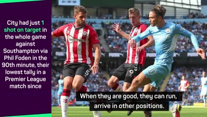 Guardiola dismisses striker issue after one shot on target against Southampton