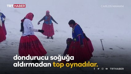 6 bin metre yükseklikte maç yaptılar