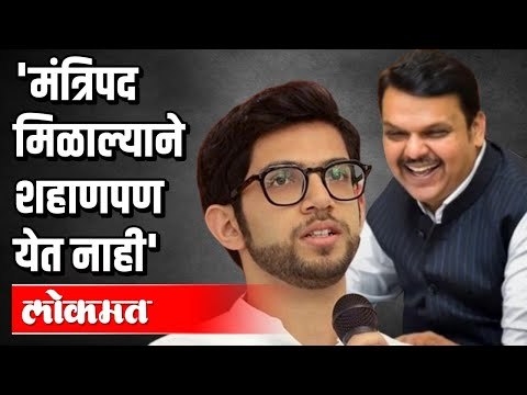 मंत्रिपद मिळाल्याने शहाणपण येत नाही | Devendra Fadnavis on Aditya Thackeray | BJP VS Shivsena