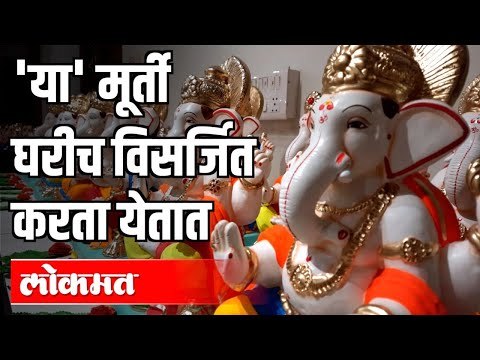 'या' मूुर्ती घरीच विसर्जित करता येतात | Ganesh Utsav 2020 | Eco Friendly Ganpati | Pune News