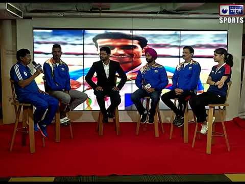 Paralampics stars are in India News Office   सितारें ज़मीं पर