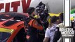 Chase Elliott and Kevin Harvick get heated on pit road at Bristol